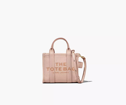 MARC JACOBS THE LEATHER MINI TOTE BAG (ROSE)