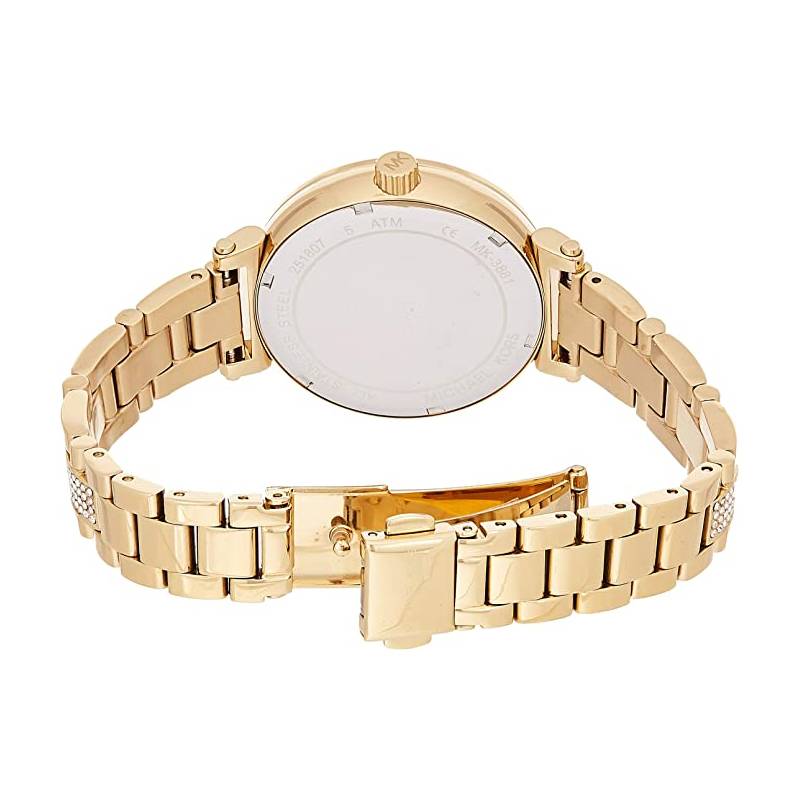 Michael Kors -  Women’s Quartz Stainless Steel Gold Dial 36mm Watch MK3881