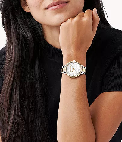 Michael Kors Pyper Three-Hand Two-Tone Alloy Watch mk4595