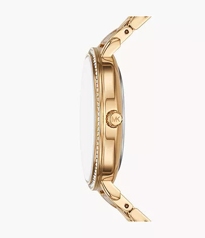 Michael Kors Pyper Three-Hand Gold-Tone Alloy Watch mk4666