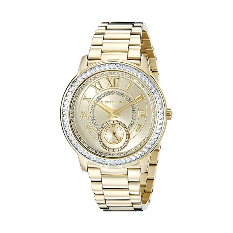 Michael Kors -  Women’s Quartz Stainless Steel Champagne Crystal Dial 40mm Watch MK6287