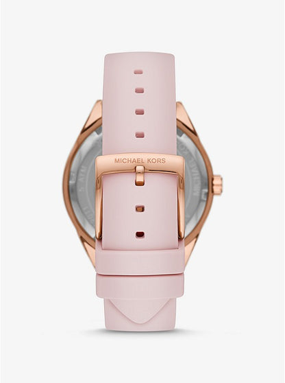 Michael Kors - Women’s Quartz Silicone Strap Pink Dial 40mm Watch MK6946