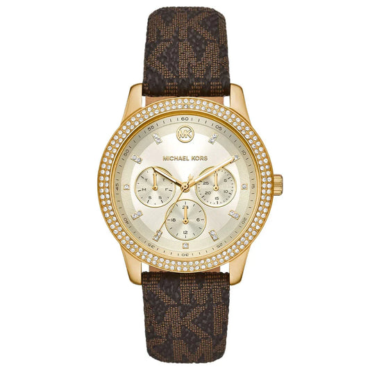 Montre multifonction en PVC brun Tibby Michael Kors |  MK6966 | 40MM |