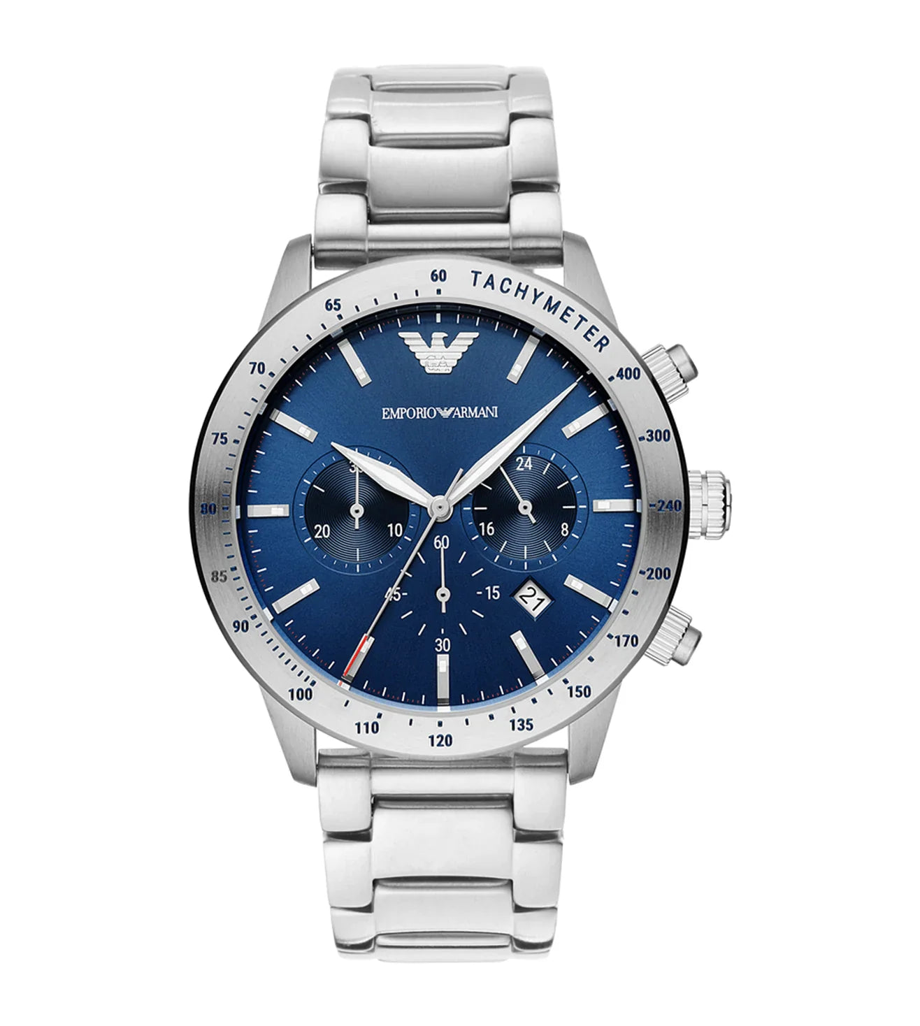 Emporio Armani Men’s Quartz Stainless Steel Blue Dial 44mm Watch AR11306