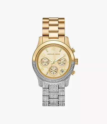 Michael Kors Runway Chronograph Two-Tone | Stainless Steel Watch | MK7329 | 38MM |