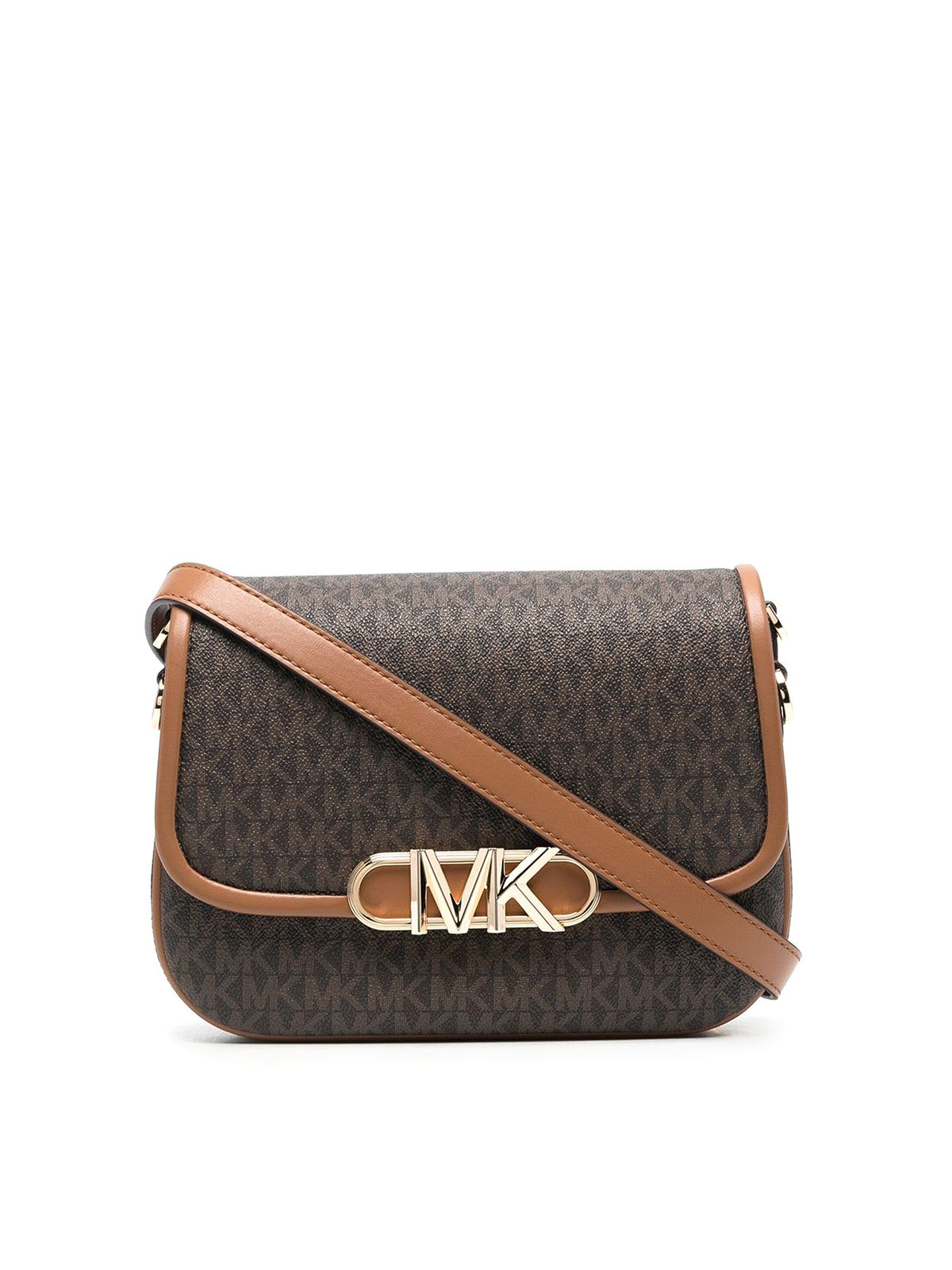 Michael Kors Monogram-Patterned Leather Bag