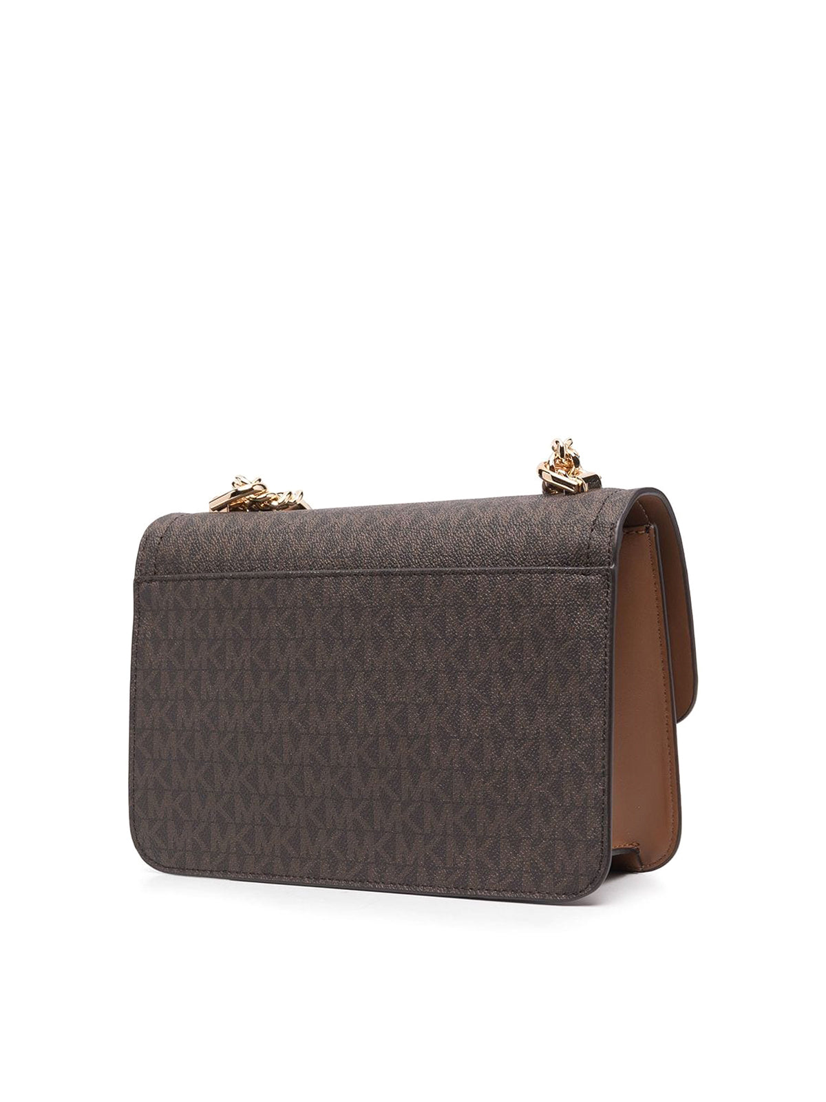 Michael Kors Logo-Print Front-Flap Leather Bag