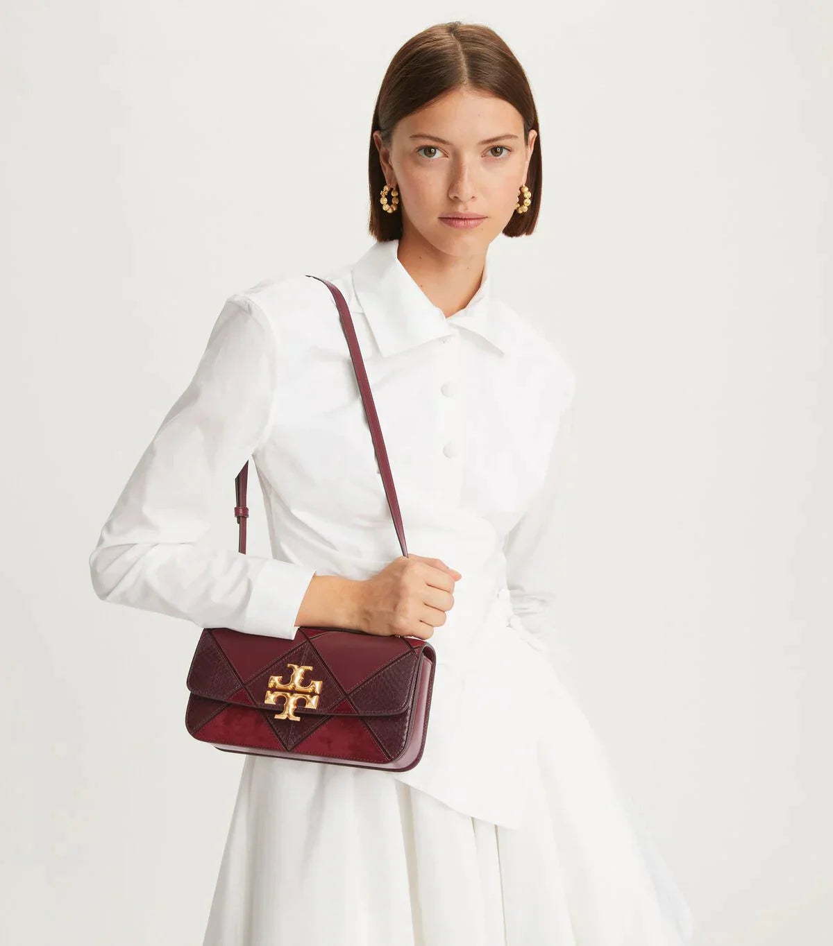 Tory Burch Small Eleanor Patchwork Bag Rectangular