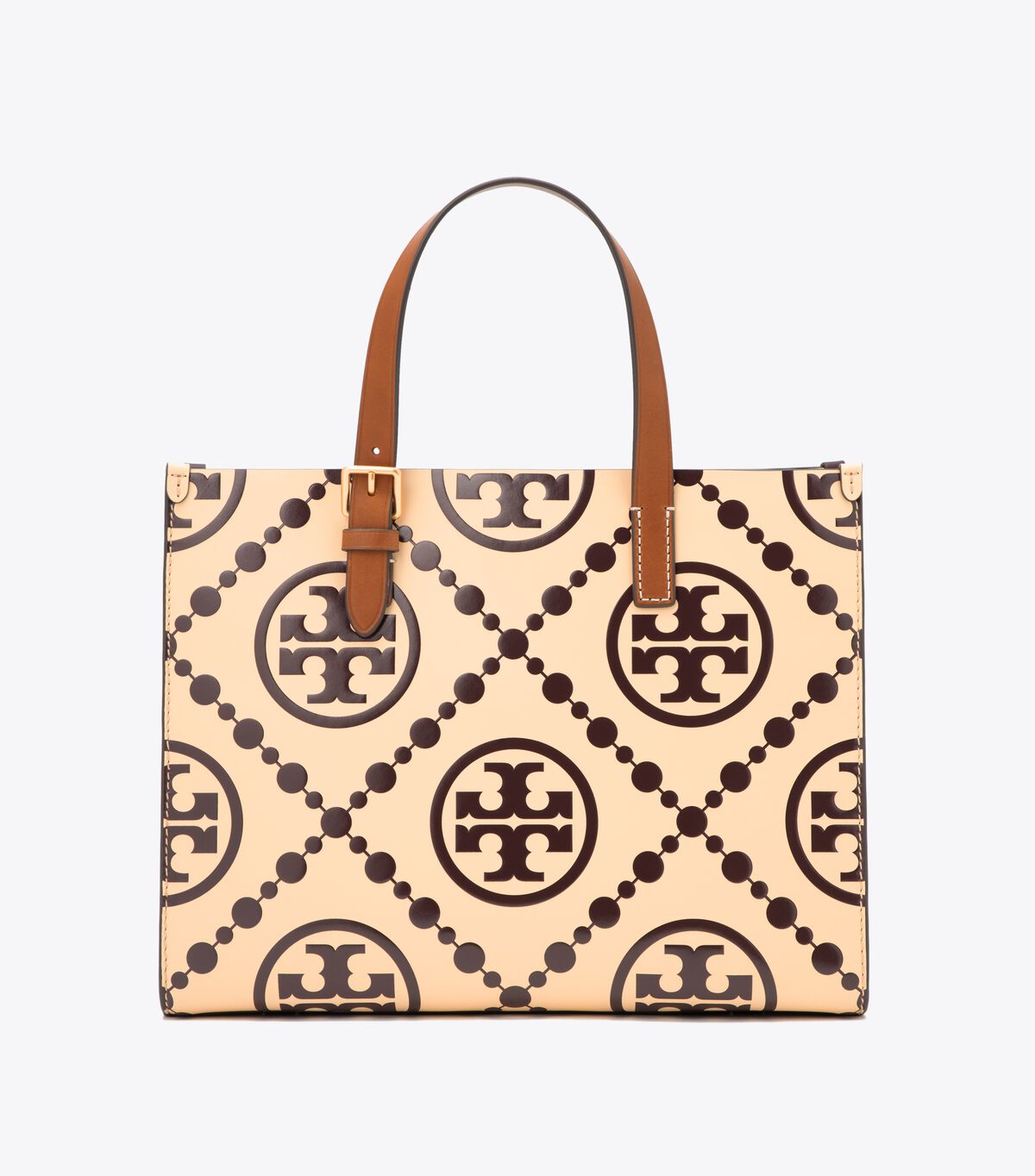 Tory Burch T monogram embossed small tote bag