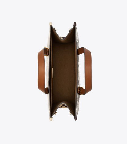 Tory Burch T monogram embossed small tote bag