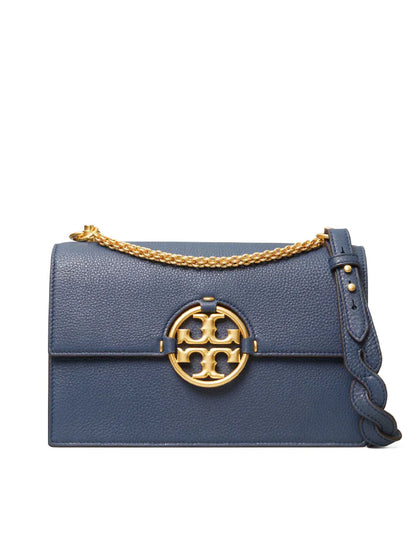 Tory Burch Miller Shoulder Medium Bag - Blue Stone