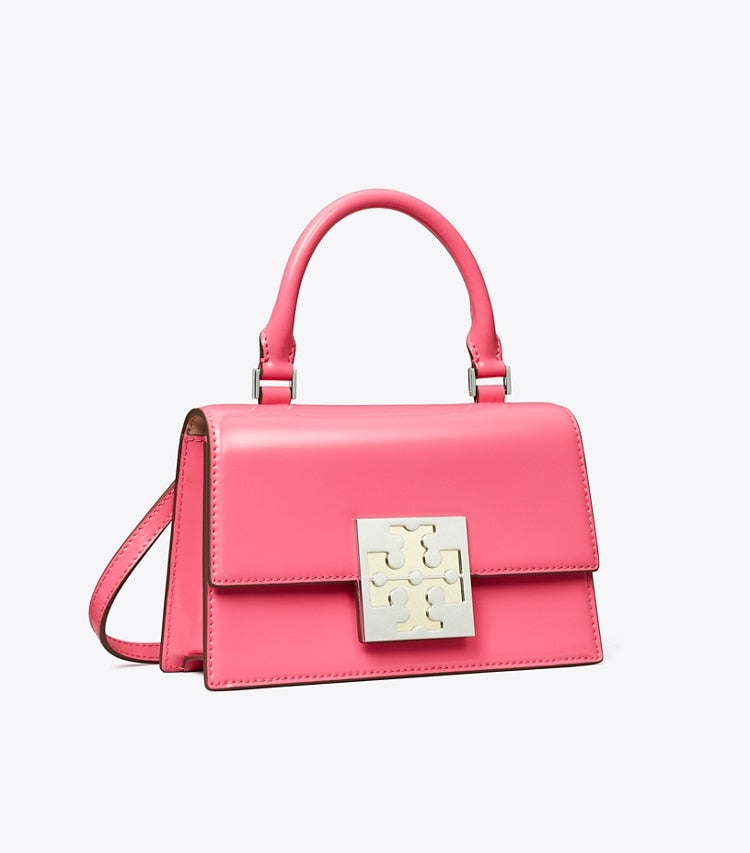 Tory Burch Bon Bon Spazzolato Mini Top-Handle Bag