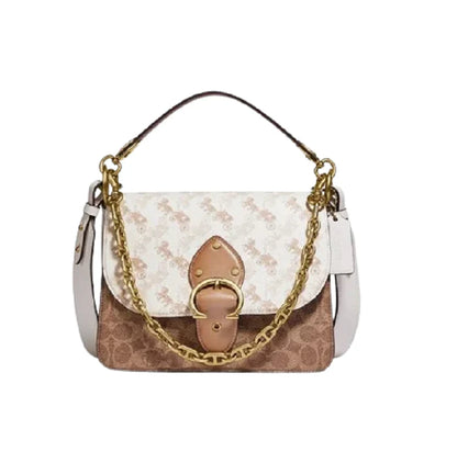 Coach Beat Shoulder Bag With Horse And Carriage Print