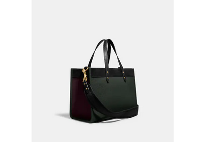 Coach Field Tote 30 In Colorblock With Coach Badge