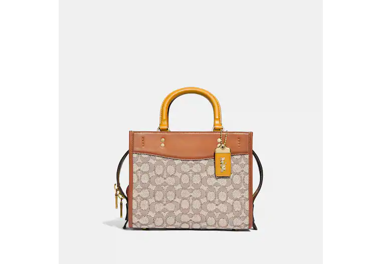 Coach Rogue 25 In Signature Textile Jacquard