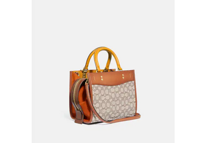 Coach Rogue 25 In Signature Textile Jacquard