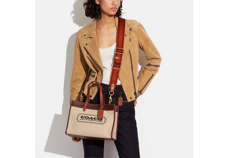 Coach Field Tote 30 With Coach Badge