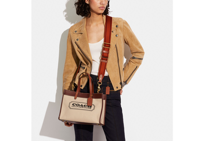 Coach Field Tote 30 With Coach Badge