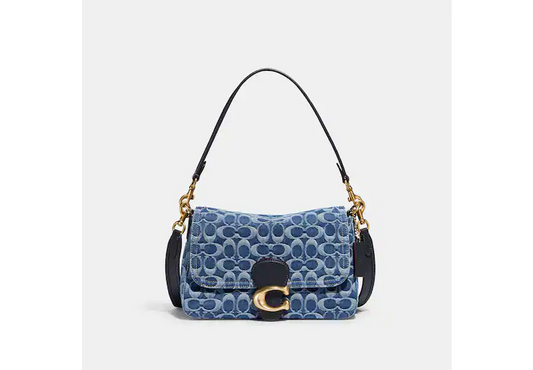 Coach Soft Tabby Shoulder Bag In Signature Denim