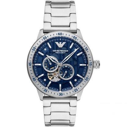 Emporio Armani Men’s Automatic Stainless Steel Blue Dial 43mm Watch AR60052