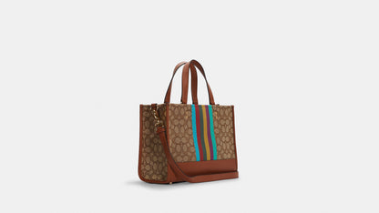 Coach Dempsey Carryall In Signature Jacquard With Stripe And Coach Patch