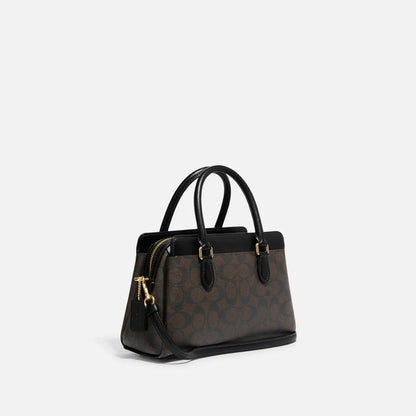 Coach Mini Darcie Carryall In Signature Canvas