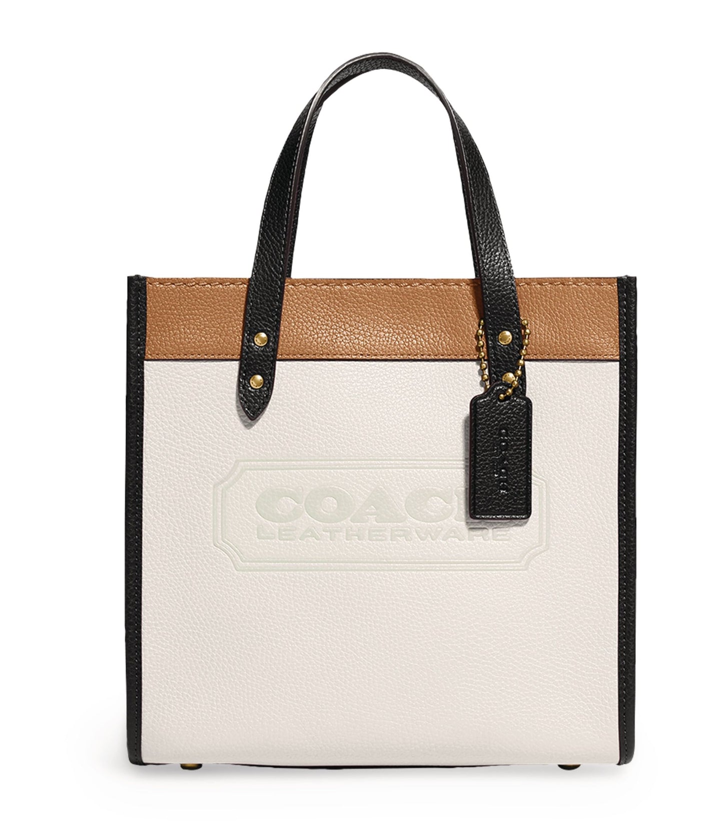 Coach Colour-Block Leather Field Tote Bag