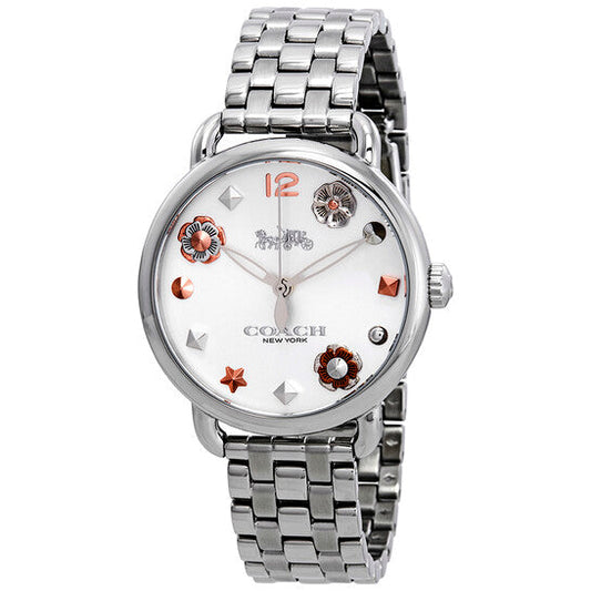 COACH Delancey White Dial Stainless Steel Ladies Watch