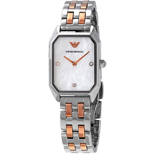 Emporio Armani - Women’s Analog Stainless Steel White Dial 36mm Watch AR11146