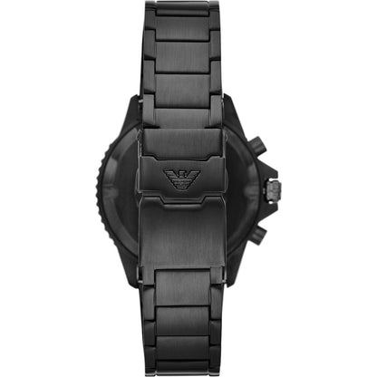 Emporio Armani Men’s Quartz Stainless Steel Black Dial 43mm Watch AR11363