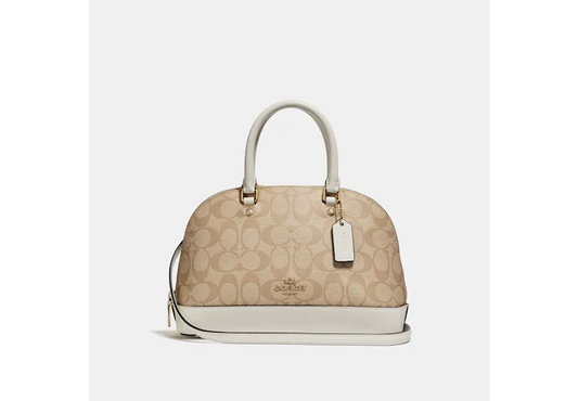 Coach Mini Sierra Satchel In Signature Canvas