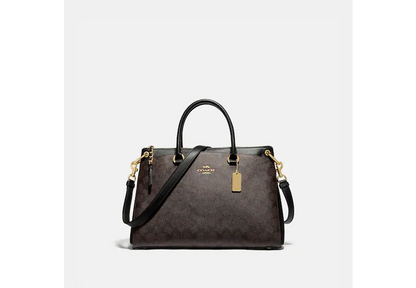 Coach Mia Satchel In Signature Canvas