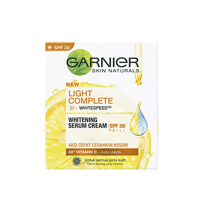 Garnier Light Complete Whitening Serum Cream - Yuzu Lemon