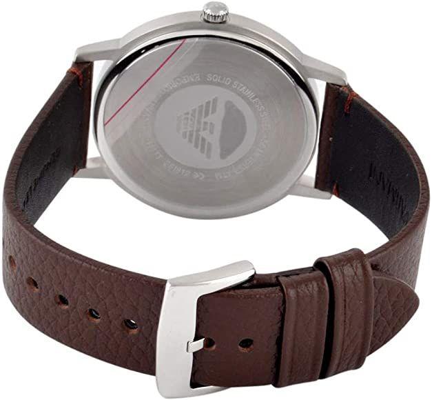 Emporio Armani - Men's Three-Hand Brown Leather Watch AR11173