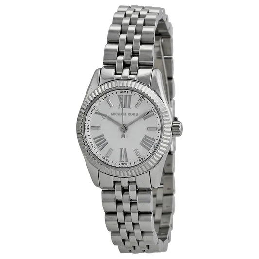 Michael Kors Women’s Quartz Stainless Steel White Dial 26mm Watch MK3228