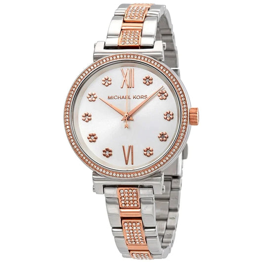 Michael Kors -  Women’s Quartz Stainless Steel Silver Dial 36mm Watch MK3880