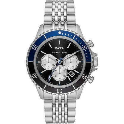 Michael Kors - Men’s Chronograph Stainless Steel Black Dial 44mm Watch MK8749