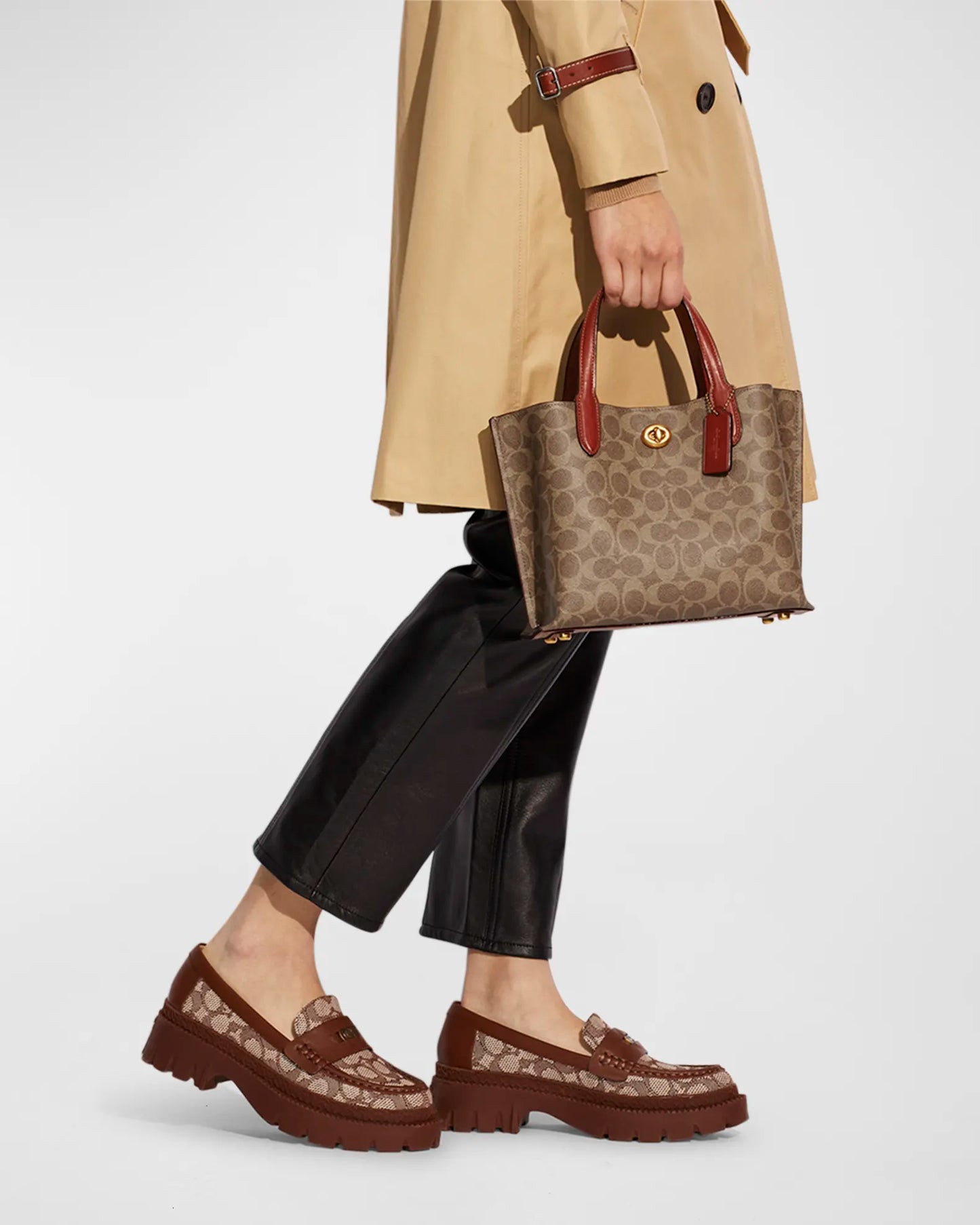 Coach Willow Tote 24 In Signature Canvas