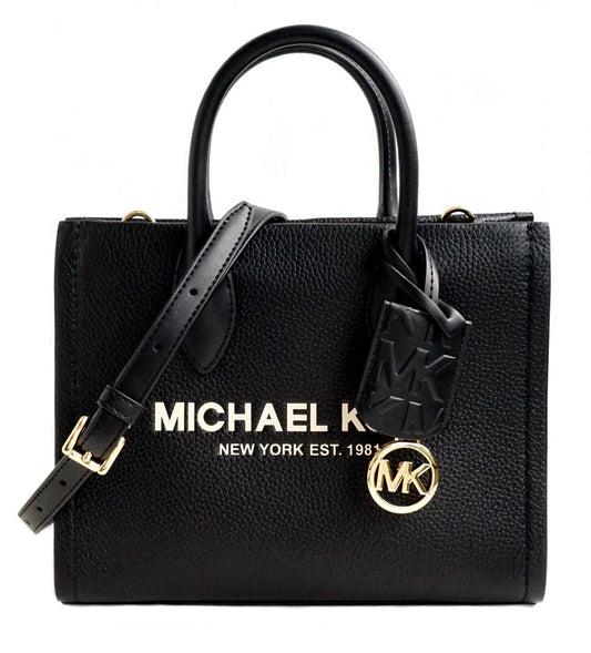 Michael Kors Mirella Shopper Crossbody Leather Bag (Small)