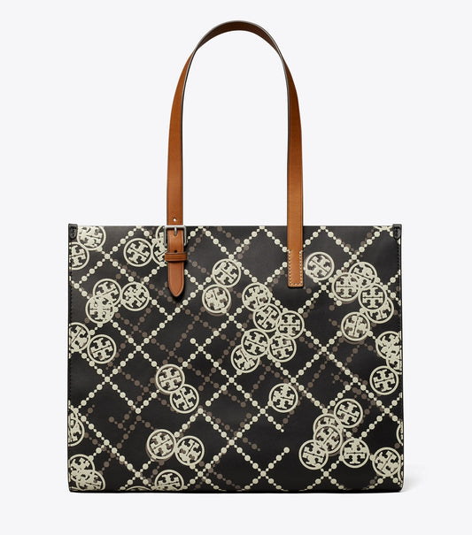 Tory Burch T Monogram Leather High Frequency Tote